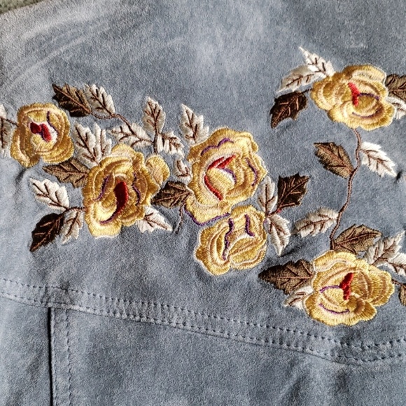 NWT Brandon Thomas Sz M blue suede jacket - Picture 5 of 8